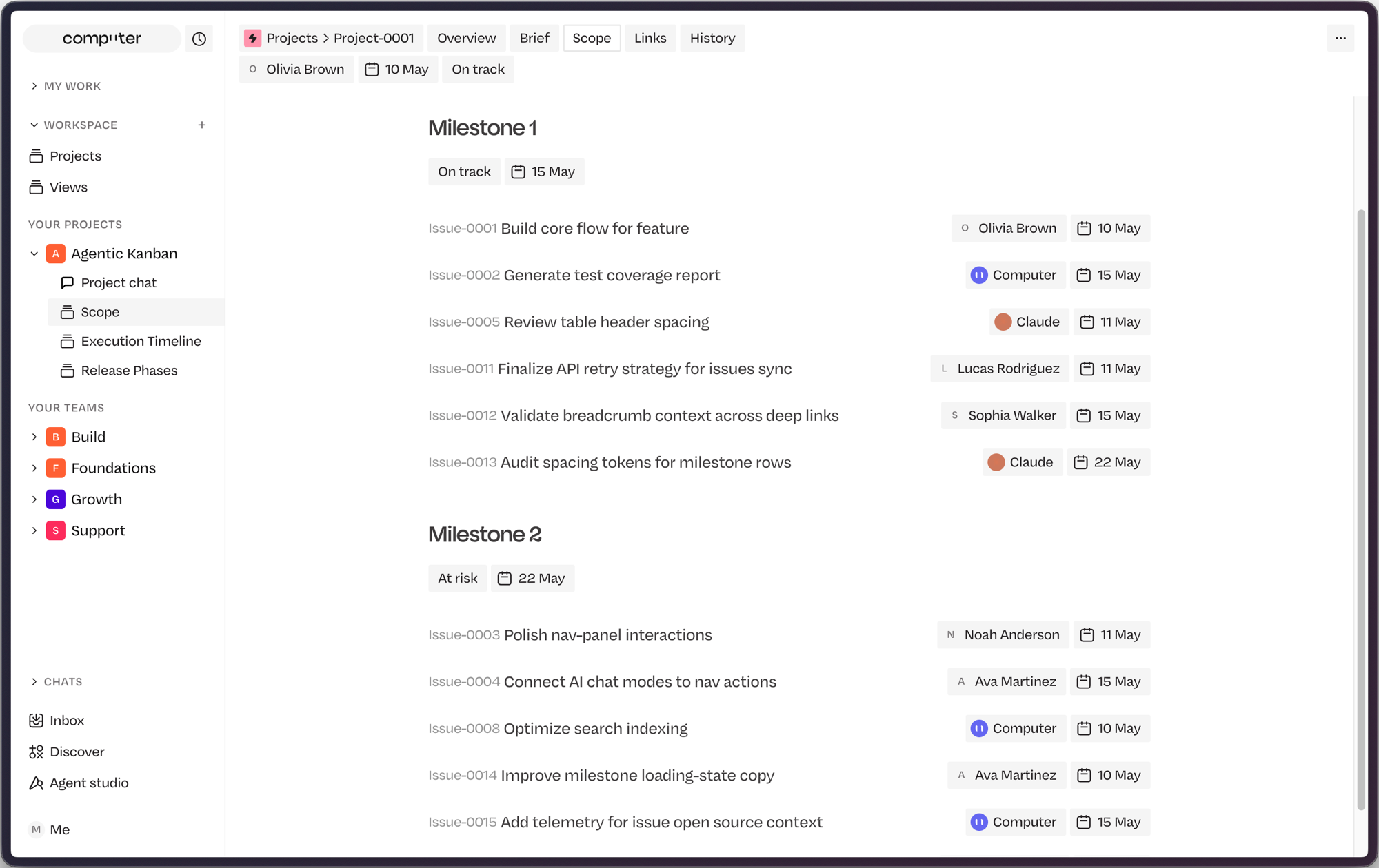 Mixed Human and Agent Assignments